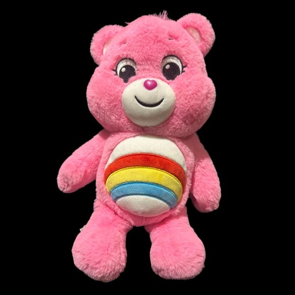 Care Bears 14" Unlock the Magic Pink Rainbow Plush Stuffed Animal Toy - Picture 1 of 4